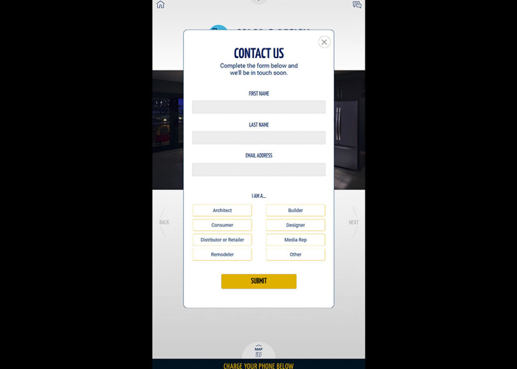 A form for lead collection