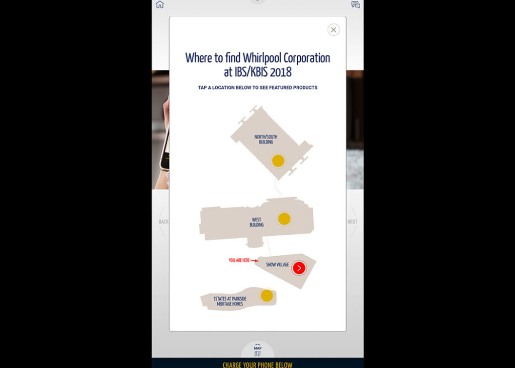 A map to see all the places where you can find our products at the show